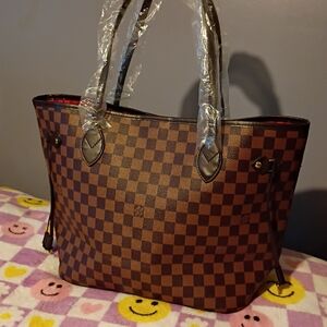 Louis Vuitton Brown Checkered Tote